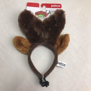 Reindeer Antlers Headband Dog Holiday Christmas